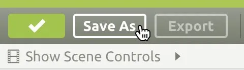 The green check indicates that all changes are Saved